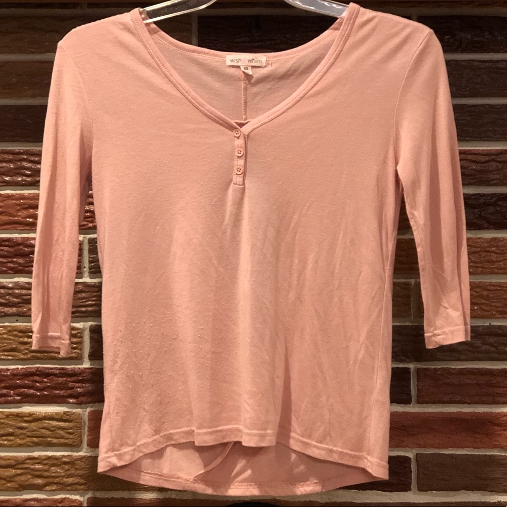Gently used baby pink shirt!